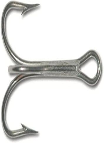 Mustad 3551 Classic Treble Standard Strength Fishing Hooks | Tackle for Fishing Equipment | Comes in Bronz, Nickle, Gold, Blonde Red, [Size 3/0, Pack of 25], Duratin in Saudi Arabia