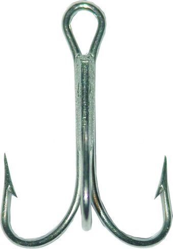 Mustad 3551 Classic Treble Standard Strength Fishing Hooks | Tackle for Fishing Equipment | Comes in Bronz, Nickle, Gold, Blonde Red, [Size 3/0, Pack of 25], Duratin in Saudi Arabia