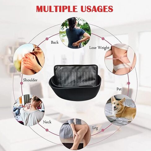 حزام العلاج بالضوء الأحمر للجسم، جهاز العلاج بالضوء الأحمر مع مؤقت و5 مستويات قوة، 850 نانومتر بالقرب من وسادة العلاج بمصباح الأشعة تحت الحمراء لجهاز تخفيف آلام العضلات ومفاصل الكتف الخلفية in Kuwait