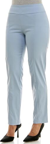 Zac & Rachel Women's Millennium Fabric Pull-On Slim Leg Pant, Poppy Red, 14P in Saudi Arabia