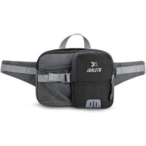 Clape Hiking Fanny Lumbar Pack for Men Women Outdoor Fishing Waist Bag with Water Bottle Holder Men Women Hip Bag Bum Bag for Hiking, Running and Walking