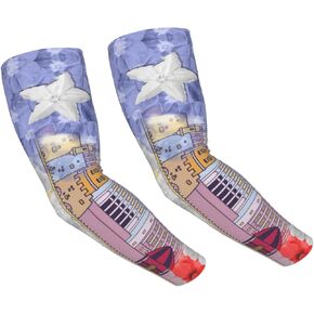 Puerto Rico Arm Sleeves Puerto Rico Flag Arm Cover Sleeves Puerto Cooling Arm Sleeve Gardening Sleeves