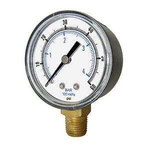 PIC Gauges SEP-101D-204D Utility Gauge Plastic CASE, 3-2-3% Accuracy