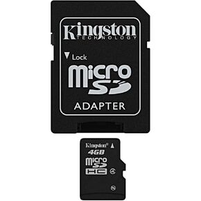 Kingston 8 GB microSDHC Class 4 Flash Memory Card SDC4/8GBET