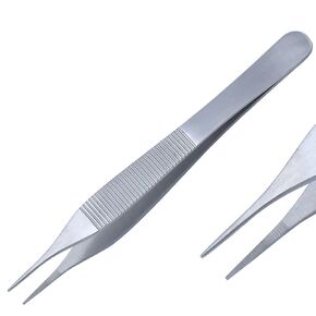 Scientific Stainless Steel Adson Dissecting Forceps with Long Nose Tip, 4.75 in. (120 mm)