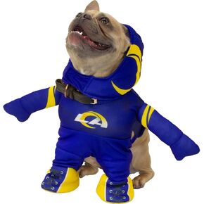 NFL Los Angeles RAMS Officially Licensed Running Dog Costume by MODERN HERO Includes 2 pc Set - Bodysuit and Hat (XX-Large)