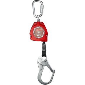 AFP Demon 11 FT Single Leg Self-Retracting Lifeline Web Lanyard Retractable | Steel Locking Snap Hook | Safety Yoyo | Fall Protection Arrest Limiter | Construction Industrial | OSHA & ANSI Rated SRL
