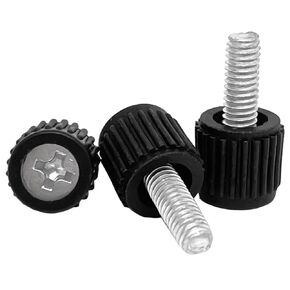 20pcs Round Shaped Stud Knob Knurled,Male Thread Thumb Screw Knobs,Clamping Handle Screw for Machine Tool(M4x12mm)