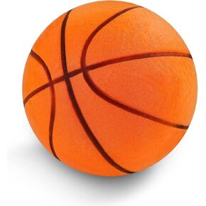 Silent Basketball, Size 7 Indoor Quiet Basketball Practice Silent Bouncing Basketball Dunk Training Elasticity Low-Noise Basketball Gift for Sport Activities Boys Girls Exercise
