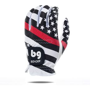 BG Bender Golf Glove | Wear On Left | (Red Line, Mens Medium)