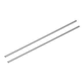 uxcell 2 Pcs Linear Motion Rod Shaft Guide 6mm x 320mm (0.236" x 12.6") Hardened Chrome Plated Steel Linear Rail Rod for 3D Printer, CNC Machine