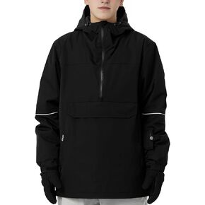 Actleis Mens Pullover Snowboard Jacket Waterproof Hooded Insulated Ski Jacket Warm Winter Snow Coat in Kuwait