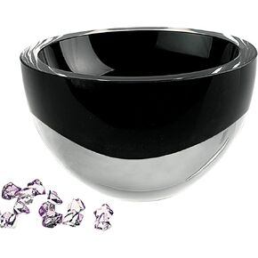 Badash Penelope Crystal Bowl 6" Diameter - Lead-Free Glass Crystal Bowls, Mouth Blown European Artisanal Craftsmanship, Decorative Bowl Centerpiece for Nuts, Snacks - Great Home Decor Gift - Clear in Kuwait