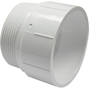 Canplas 192873 PVC DWV Male Adapter, 3-Inch, White