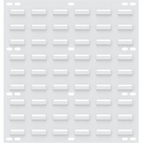 Akro-Mils 30618 Louvered Steel Wall Mount Panel Garage Organizer for Hanging AkroBin Storage Bins, 18-Inch W x 19-Inch H, White, 4 Pack
