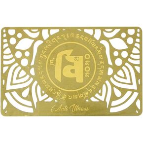 Feng Shui Health Amulet Gold Card W4269