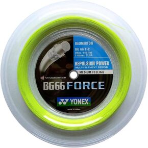 YONEX BG66 Force Badminton String - 200m Reel(Color Option)