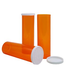 EZY DOSE Pill, Medicine, Vitamin Container & Vial | 30 Dram Storage | Child-Resistant Cap | Case of 140,30445