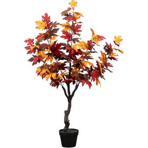 Nearly Natural 52in. Autumn Smoky Maple Artificial Fall Tree