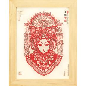 Handmade Picture Frame,Chinese Decorations,Chinese Paper Cutting Art, Dragon Photo Frame,Chinese Gift,Home Decoration, Office Decoration,7x9 Wood Frame (Green)