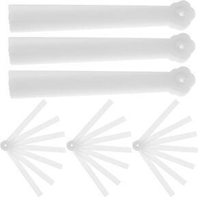 VOSAREA 10pcs Folding Fan Making Frame Plastic DIY Hand Fan Material Handheld Fan Repair Kit for Crafts Handmade Folding Fans Accessories