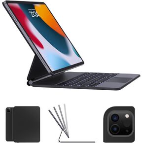 AUSDOM iPad Pro 12.9 Keyboard Case: Magnetic Floating Magic-Style Bluetooth Wireless Keyboard with Trackpad for iPad Pro 12.9-inch (6th, 5th, 4th, 3rd Gen)