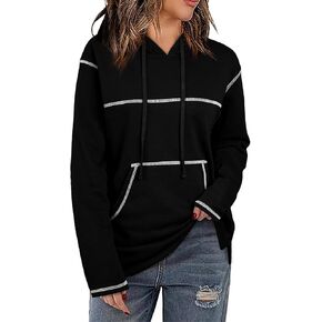 SHEWIN Hoodies For Women Causal Oversized Sweatshirt Loose Long Sleeve Tops Fall Fashion 2024