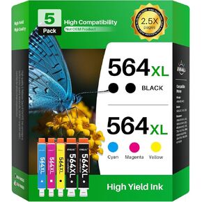 712XL 712 Ink Cartridges High Yield Replacement for 712 HP DesignJet Ink Cartridge 712XL 712 Black and Color for HP DesignJet T210 Ink T650 T630 T250 T230 Printer (4 Pack, 1BK/1C/1M/1Y)