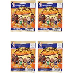 Teenymates Party Animal Big Shot Ballers 2021-22 NBA Series 1 Figures Blind Bags Gift Set Party Bundle - 4 Pack