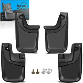 KEYOOG Front &Rear Mud Flaps Splash Guards Fit for 01-06 Chevy Avalanche 1500/2500 Silverado 1500HD Tahoe 99-06 GM-C Sierra 3500 Yukon/Xl 1500 Dedicated Mudguard for Four Seasons 4-Pc Set Splash Guard