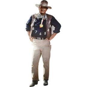 John Wayne Swinging Legs Clock - Mid-South Products