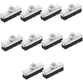 10 Sets Brake Pads Folding Bike Folding Bikes Black Bike Brake Blocks Bike Brakes Bike Caliper Brake Pad