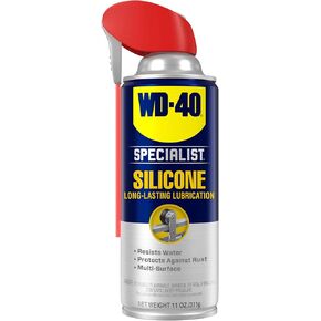 WD-40 Specialist Silicone Lubricant with Smart Straw Sprays 2 Ways, Twin-Pack, 11 OZ