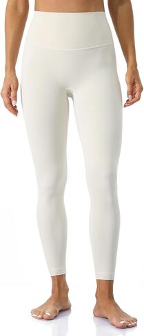 Ukaste Women's Petite Studio Essential 7/8 Length Yoga Leggings 23" - High Waisted Workout Active Tights Ankle Pants in Saudi Arabia