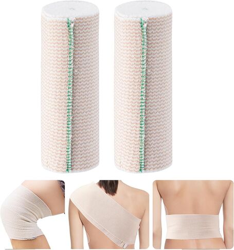 2Rolls 6Inch Elastic Bandages Wrap Sports Wraps,Wide Bandages Large Size Elastic Bandage with Velcro，Compression Bandage for Ankle Wrap Foot Wrap Leg Wrap Hand Wrap for Sprained in Kuwait