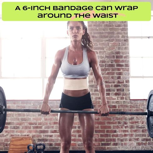 2Rolls 6Inch Elastic Bandages Wrap Sports Wraps,Wide Bandages Large Size Elastic Bandage with Velcro，Compression Bandage for Ankle Wrap Foot Wrap Leg Wrap Hand Wrap for Sprained in Kuwait