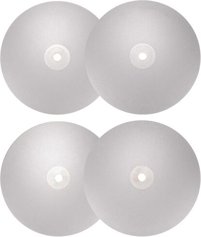 HARFINGTON Diamond Flat Lap Disc Set 8" x 1/2" Arbor 80/120/180/500 Grit Abrasive Wheel Lapping for Grinding Sanding Ceramics, Glass, Stones in Saudi Arabia
