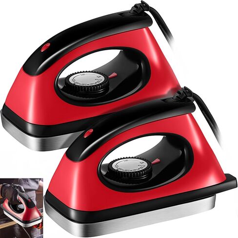 2 Pack Economy Ski Snowboard Waxing Iron for Alpine and Nordic Skis, 110V 800 Watt Wax Iron with Temperature Adjustment in Saudi Arabia