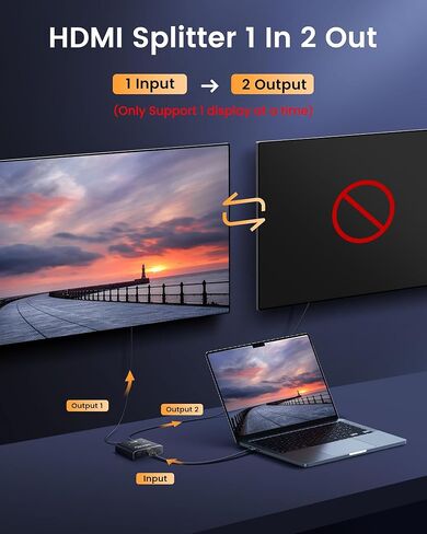 محول HDMI 4K 120 هرتز، وصلات avedio 8K HDMI 2.1 موزع تبديل 2 في 1، محول ثنائي الاتجاه من سبائك الألومنيوم يدعم Ultra HD 8K@60 هرتز 4K@144 هرتز عالي السرعة 48 جيجابت في الثانية (برتقالي) in Kuwait