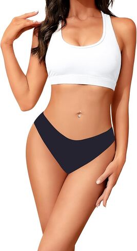 Seamless Thongs For Women No Show Ladies Thong Sexy Panties Underwear 6 Pack Breathable Comfortable Thongs in Saudi Arabia