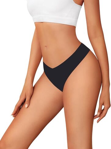 Seamless Thongs For Women No Show Ladies Thong Sexy Panties Underwear 6 Pack Breathable Comfortable Thongs in Saudi Arabia