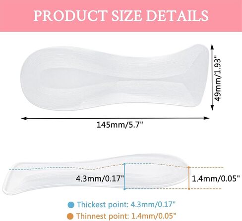 Weight Shifting Insoles for High Heels, Transparency Gel Inserts Comfort Pads for Women Foot Pain Relief in Saudi Arabia