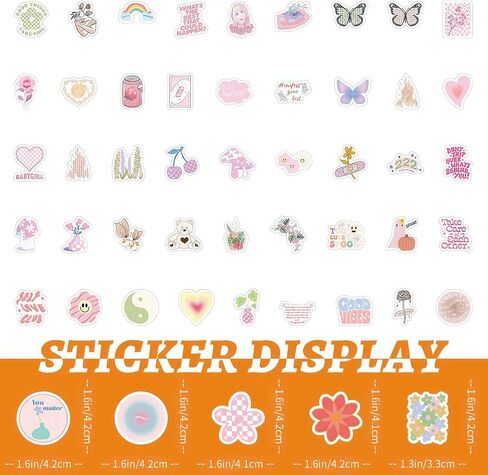 100 Pcs Book Stickers Pink Stickers Pink Stickers for Kids Teens Booktok Stickers Romance Book Stickers for Desk Backpacks Planners Book Lover Stickers Waterproof in Saudi Arabia