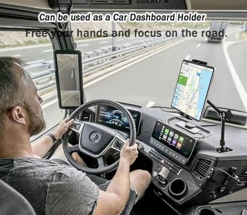 حامل تابلت مثبت على الحائط [مستقر للغاية ومتين] حامل تابلت دوار شديد التحمل لطاولة خزانة المطبخ متوافق مع iPad Mini Air Pro/Galaxy Tabs/Switch/Phone 4-12,9" in Kuwait