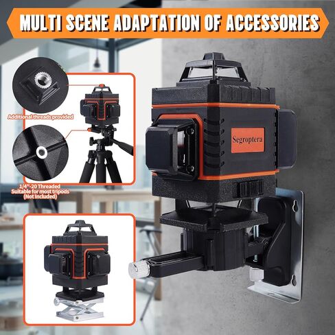 Laser Level, 100Ft Self Leveling Green Cross Line Laser Level for Construction and Hanging, 4 Adjustable Brightness, Sliding cover switch to protect window, Built-in charging and Magnetic Bracket in Saudi Arabia