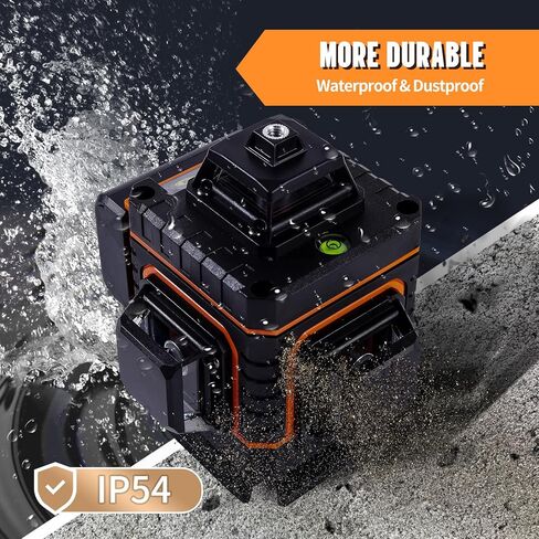 Laser Level, 100Ft Self Leveling Green Cross Line Laser Level for Construction and Hanging, 4 Adjustable Brightness, Sliding cover switch to protect window, Built-in charging and Magnetic Bracket in Saudi Arabia