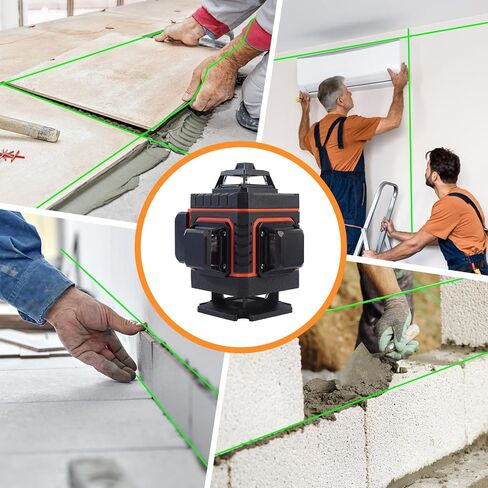 Laser Level, 100Ft Self Leveling Green Cross Line Laser Level for Construction and Hanging, 4 Adjustable Brightness, Sliding cover switch to protect window, Built-in charging and Magnetic Bracket in Saudi Arabia