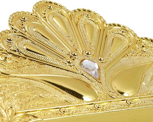 Square Hollow Cast Iron Napkin Holder, Paper Napkin Dispenser, Tissue Dispenser Organizer, Serviette Holder for Bathroom, Kitchen and Home Decor, Restaurant and Bar Accessories(Gold) in Saudi Arabia