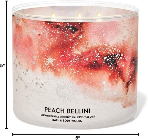 Peach Bellini 3 Wick Candle 14.5 oz / 411 g in Saudi Arabia