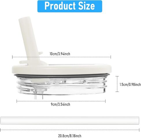 2 Pack 40 oz Tumbler Flip Straw Lid Replacement fit for Stanley Quencher, Spill Proof Tumbler Cover for Stanley Cup in Saudi Arabia
